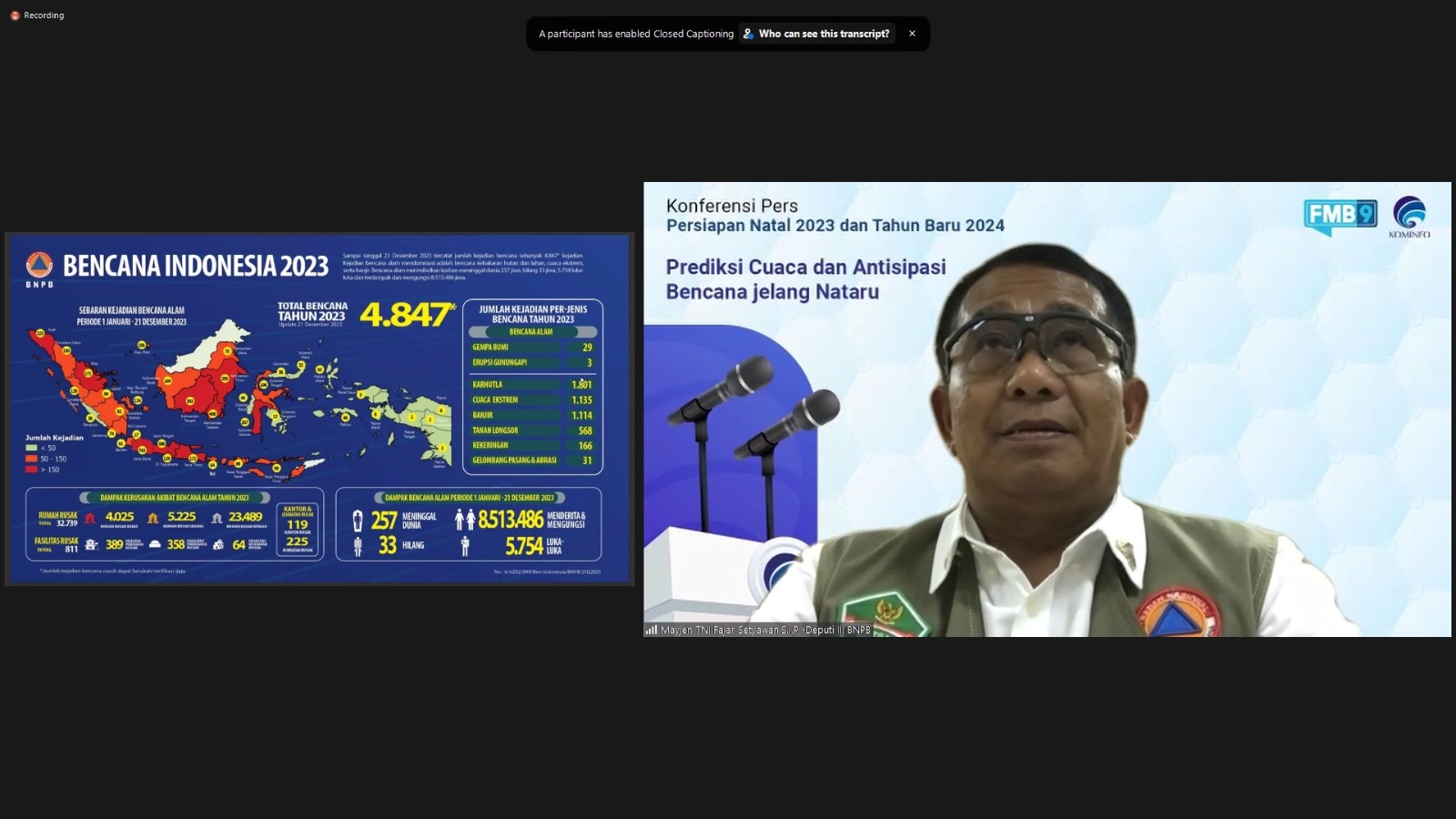 BNPB dan BMKG Siapkan Langkah Minimalisir Dampak Bencana saat Nataru