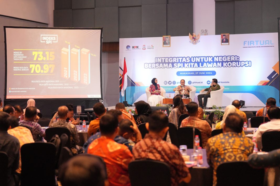 Bapenda Makassar Hadiri Agenda bersama Kemkominfo dan KPK RI, Ajak ASN Cegah Korupsi Lewat SPI
