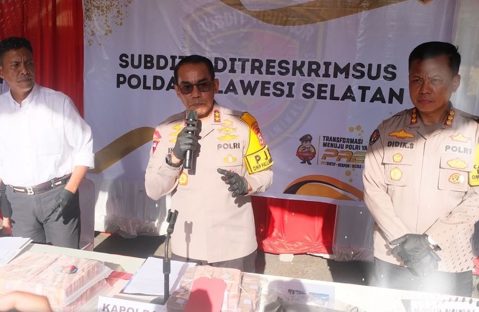 Polda Sulsel Bongkar Kasus Korupsi Kredit UKM, Rugikan Negara Rp55 Miliar