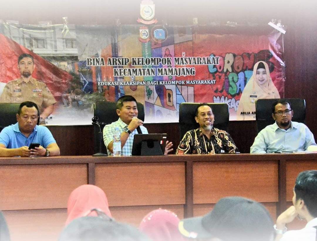 Camat Mamajang Andi Irdan Pandita Buka Kegiatan Bina Arsip