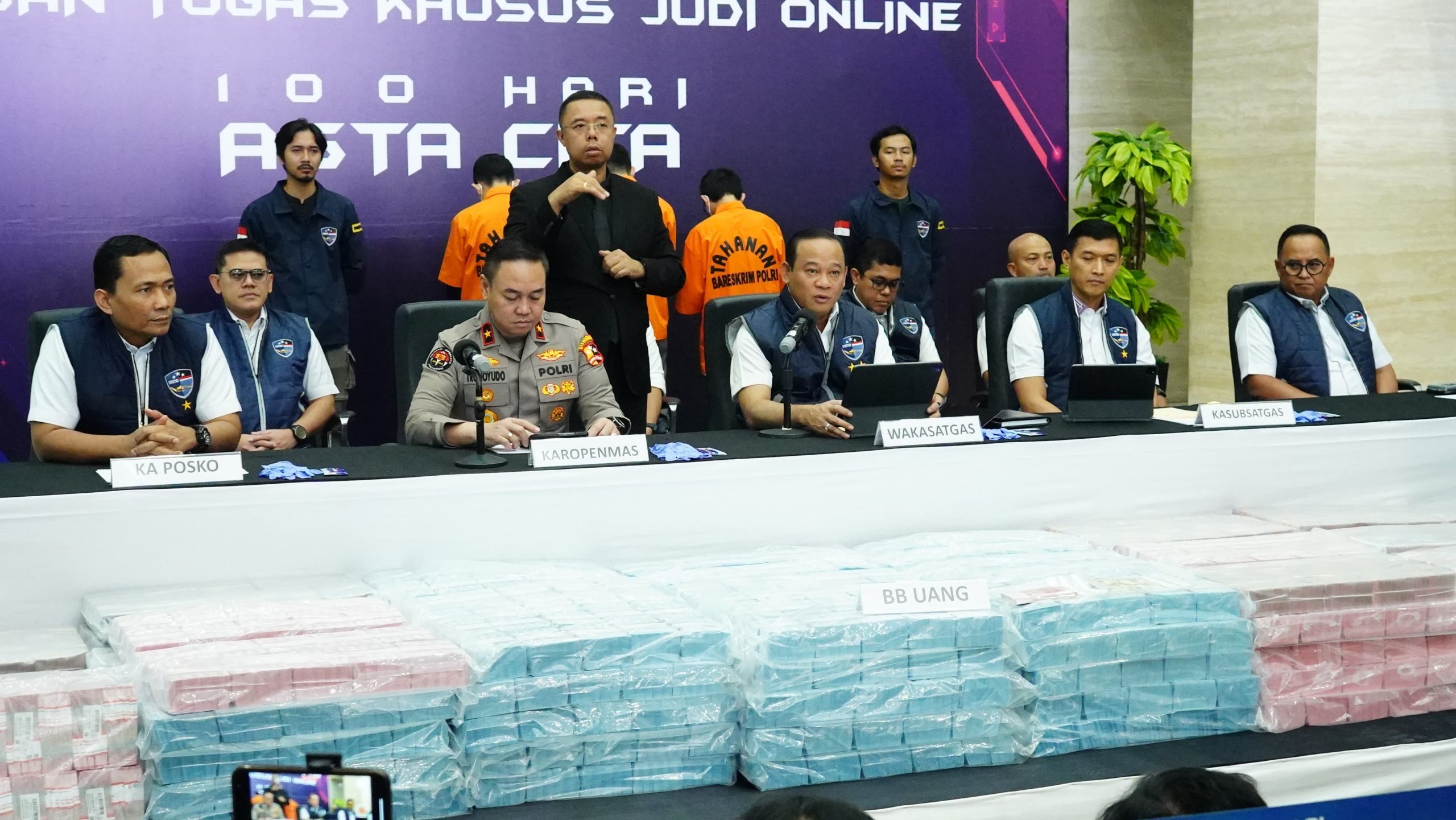Polisi Sita Rp78,1 Miliar dari Judi Online Jaringan Internasional