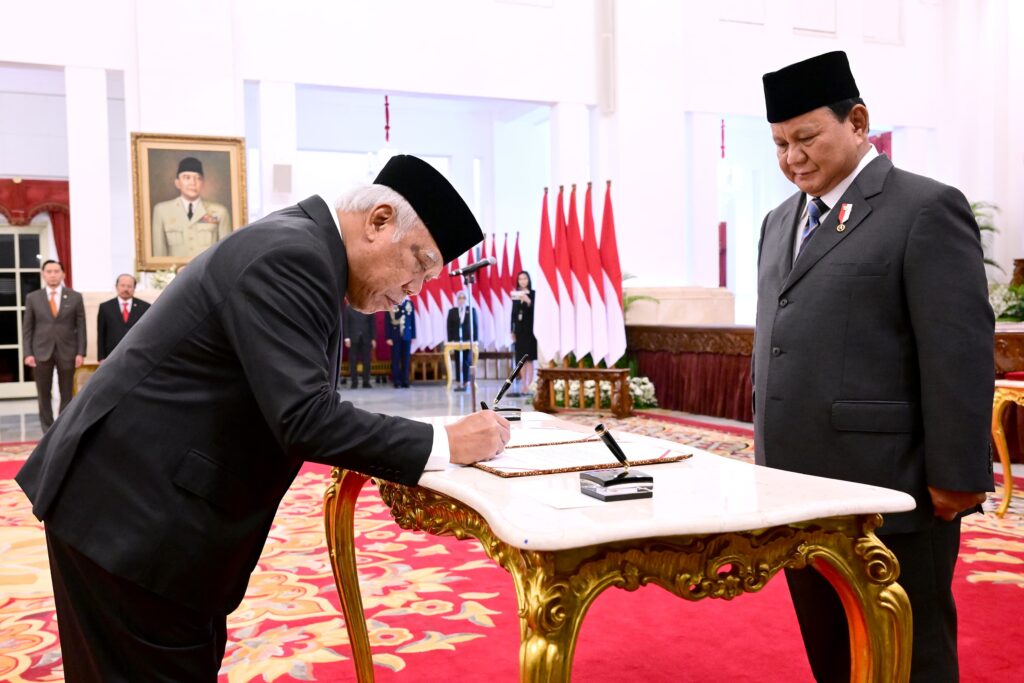 Prabowo Lantik Basuki Hadimuljono sebagai Kepala OIKN