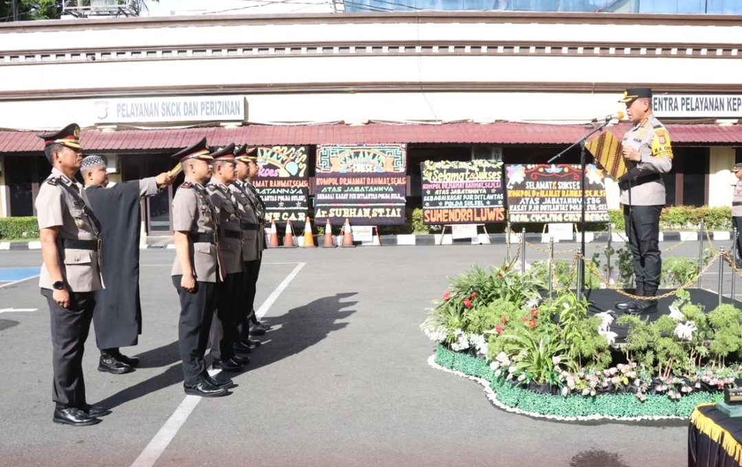 Tiga Kapolsek di Makassar Berganti Pasca Pilakda Serentak