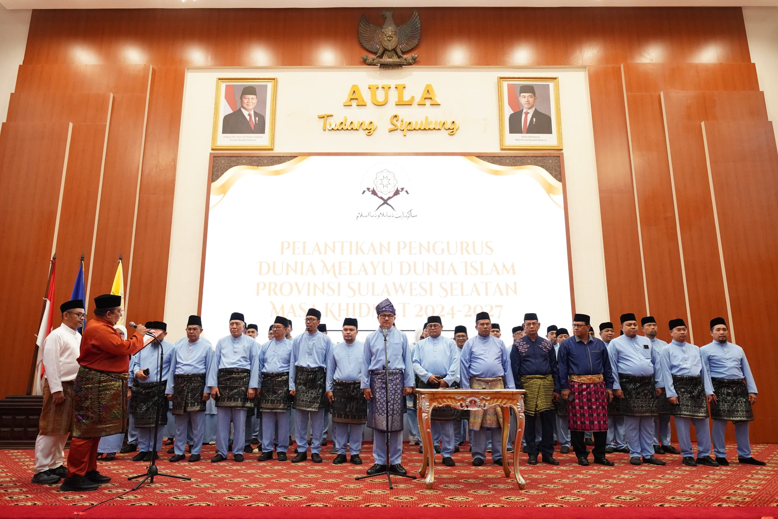 Sekda Jufri Rahman Resmi Pimpin Organisasi Dunia Melayu Dunia Islam Sulsel