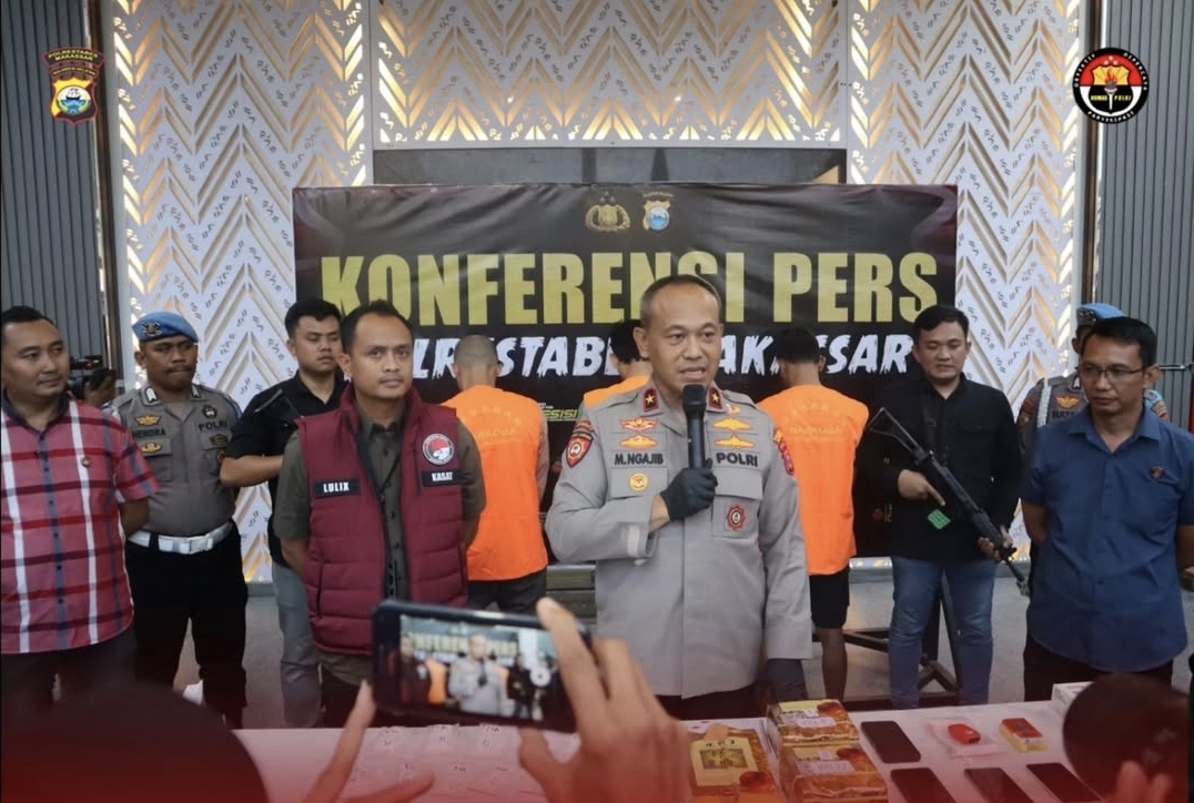 Polrestabes Makassar Berhasil Amanakan 3,32 Kg Sabu Senilai Rp4,5 Miliar