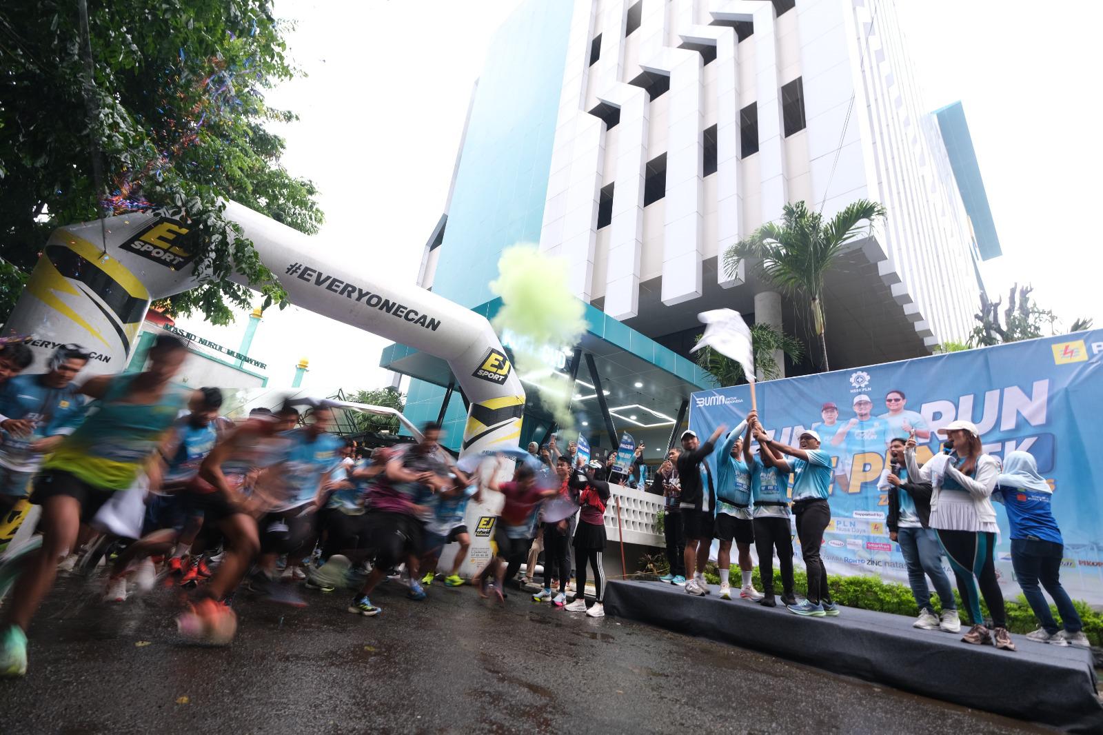 Semarakkan Bulan K3, Fun Run HSSE PLN Berhasil Ajak Pelari Kurangi Emisi 1.200 Kg CO2
