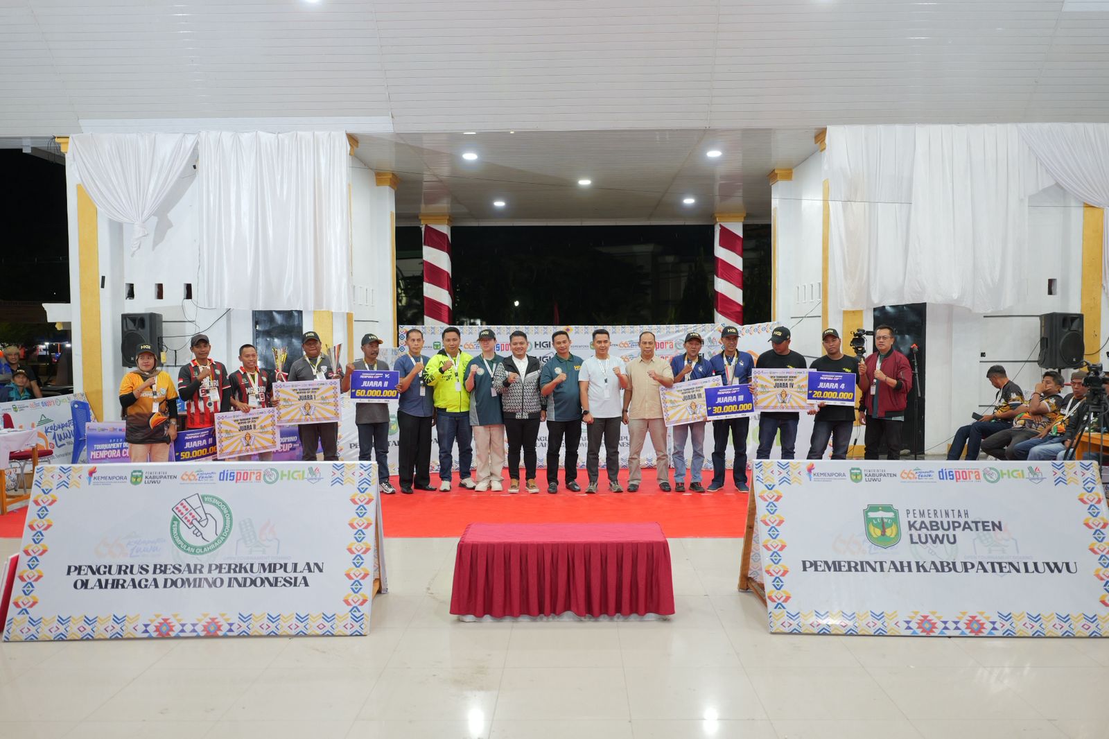 Domino jadi Platform Sosial: Ribuan Orang Berkumpul di Luwu Rayakan Tournament Menpora Cup 2025
