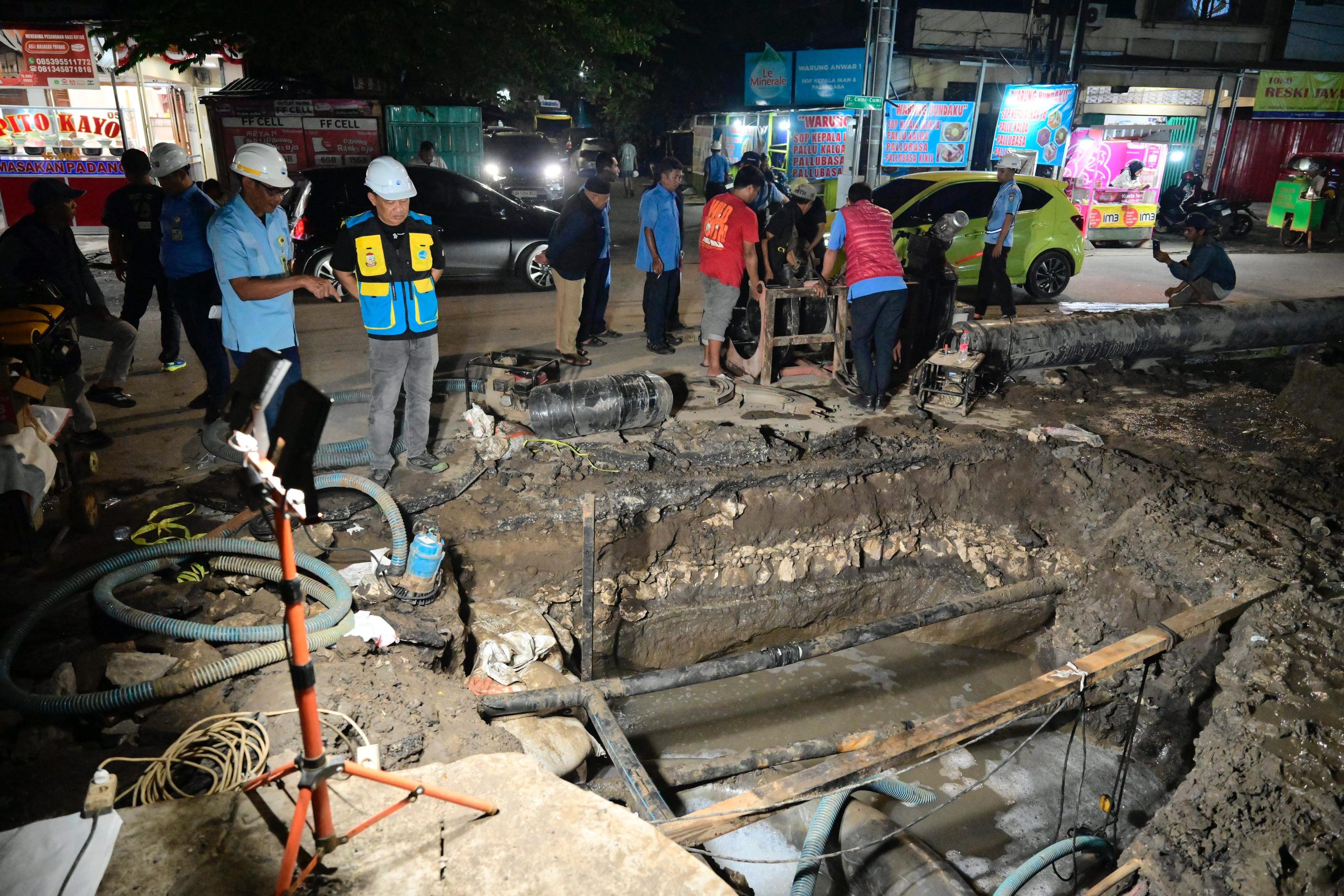 Pengerjaan Koneksi Pipa Pongtiku Dikebut, PDAM Makassar Target Suplai Air Lebih Merata