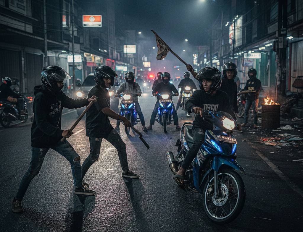 Resahkan Warga, Tiga Remaja Anggota Geng Motor di Makassar Diringkus Polisi