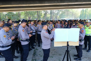 Kawal 18 Titik Unjuk Rasa di Makassar, 833 Personel Kepolisian Disiagakan di Fly Over