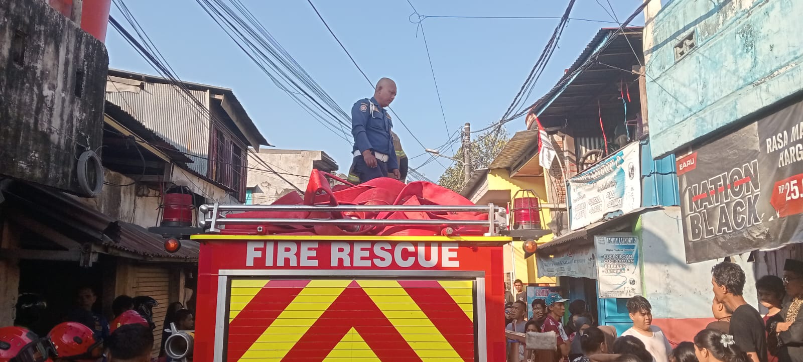 Kebakaran Selasa Pagi di Tamalate Makassar: 4 Rumah Ludes, 5 KK Terdampak