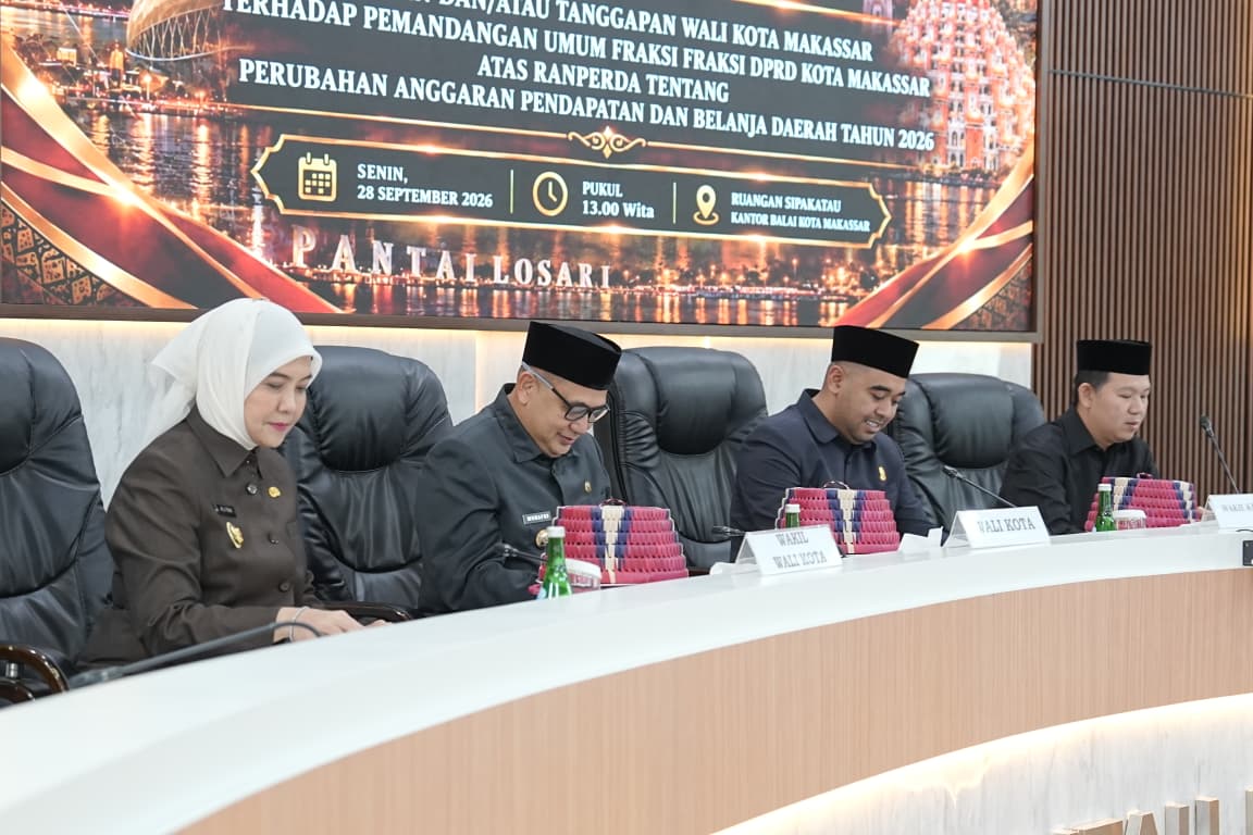 Jawaban Appi atas Pandangan Fraksi DPRD Makassar terkait APBD-P 2026: OPD Jangan Tumpuk Proyek di Akhir Tahun