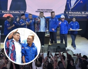 Resmi Gabung Demokrat, Munafri Arifuddin Dikawal IMDI Menuju Kursi Ketua DPD Sulsel