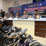 Penertiban Knalpot Brong Makassar: Puluhan Motor Diangkut Saban Hari, Dua Pengendara Ringkus Bawa Sajam